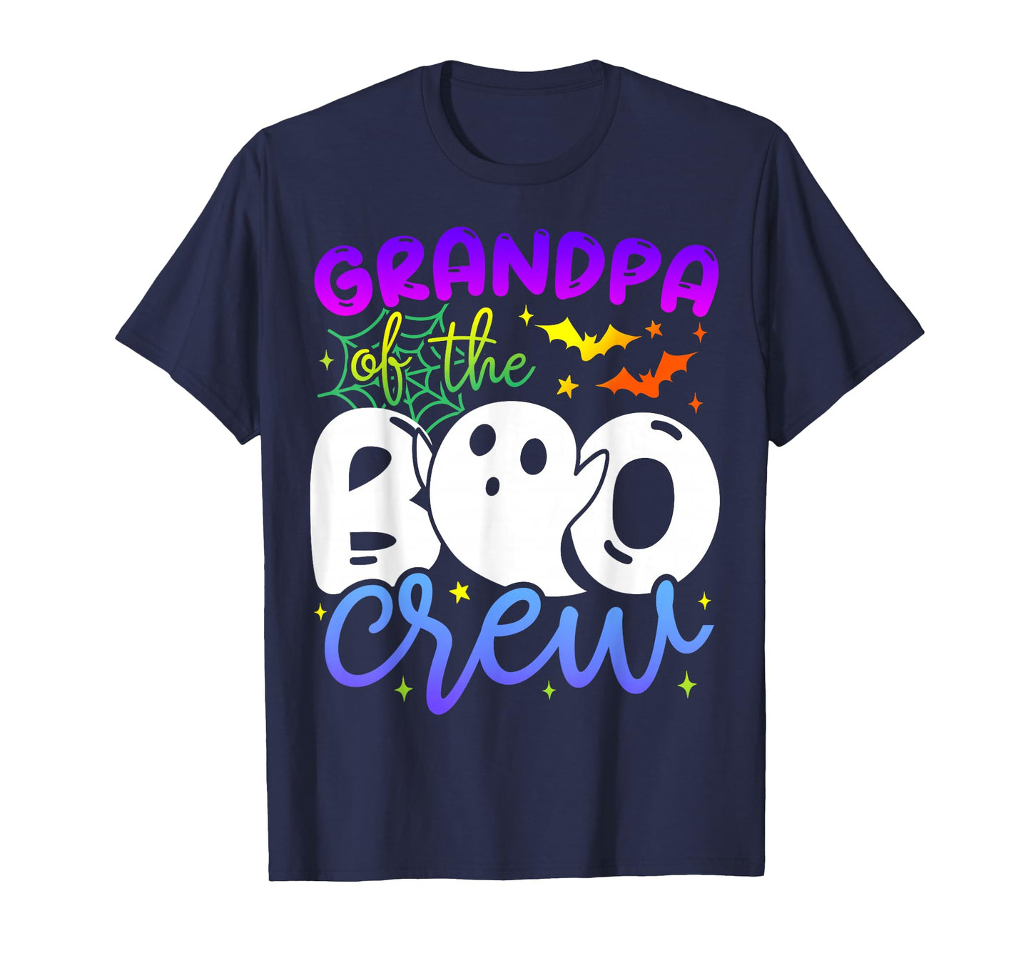 Grandpa of The Boo Crew Costume Halloween Family Matching T-Shirt