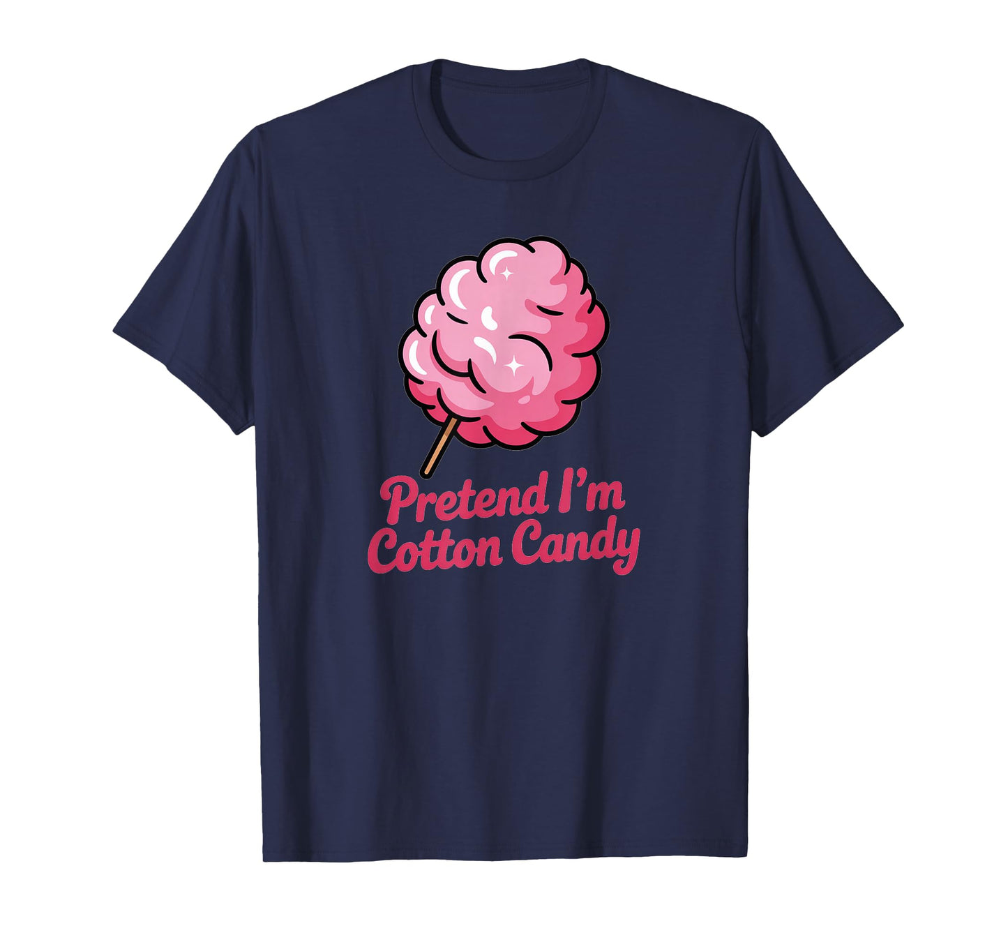 Pretend I'm Cotton Candy Halloween Costume Couples Matching T-Shirt