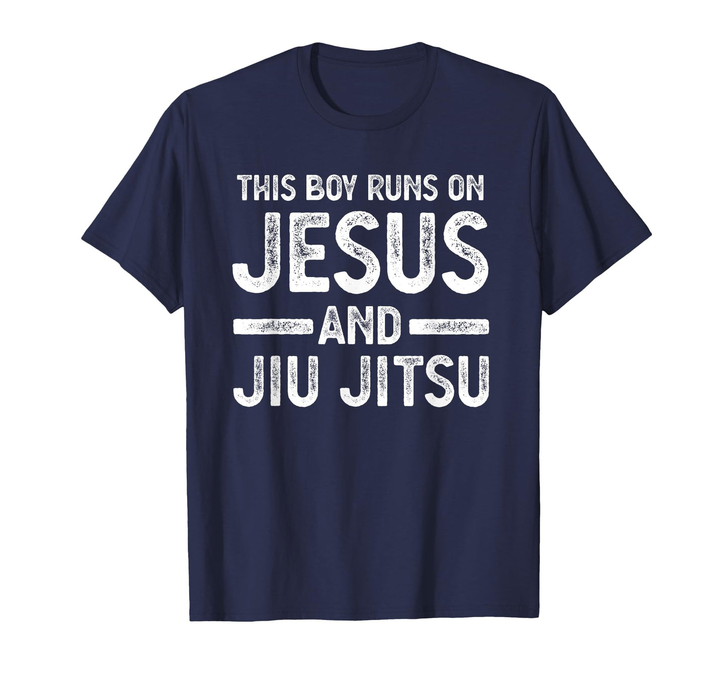 This boy runs on jesus and jiu jitsu gift T-Shirt