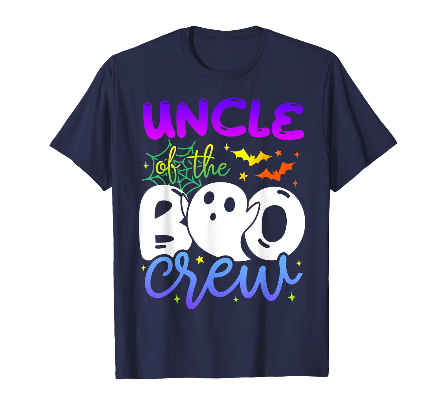 Uncle of Boo Halloween Crew Costume Boo Ghost Lover Family T-Shirt