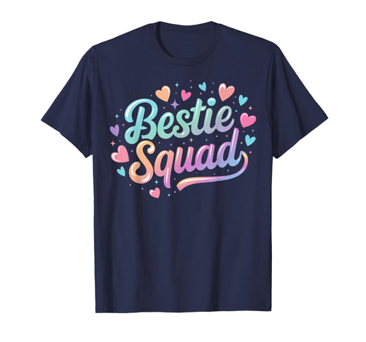 Funny Tie Dye Best Friend Matching Bestie Squad BFF Cute T-Shirt
