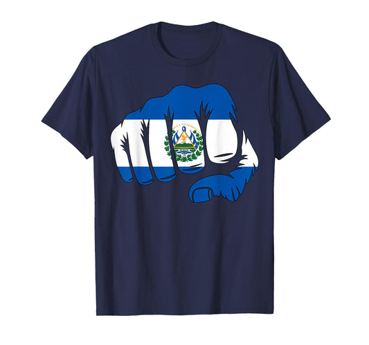 El Salvador Flag Fist T-Shirt