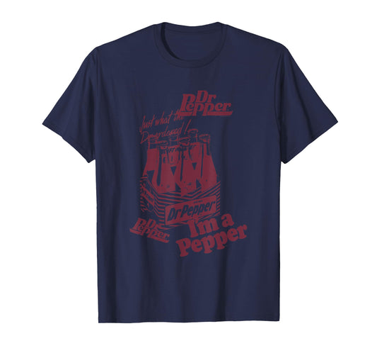 Dr. Pepper I'm A Pepper Vintage Six Pack Logo T-Shirt