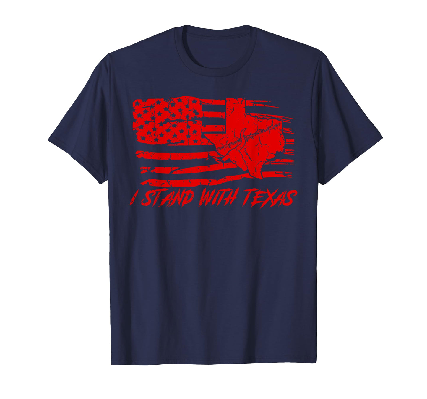 I Stand With Texas Support Protect and Secure Vote Red 2024 T-Shirt