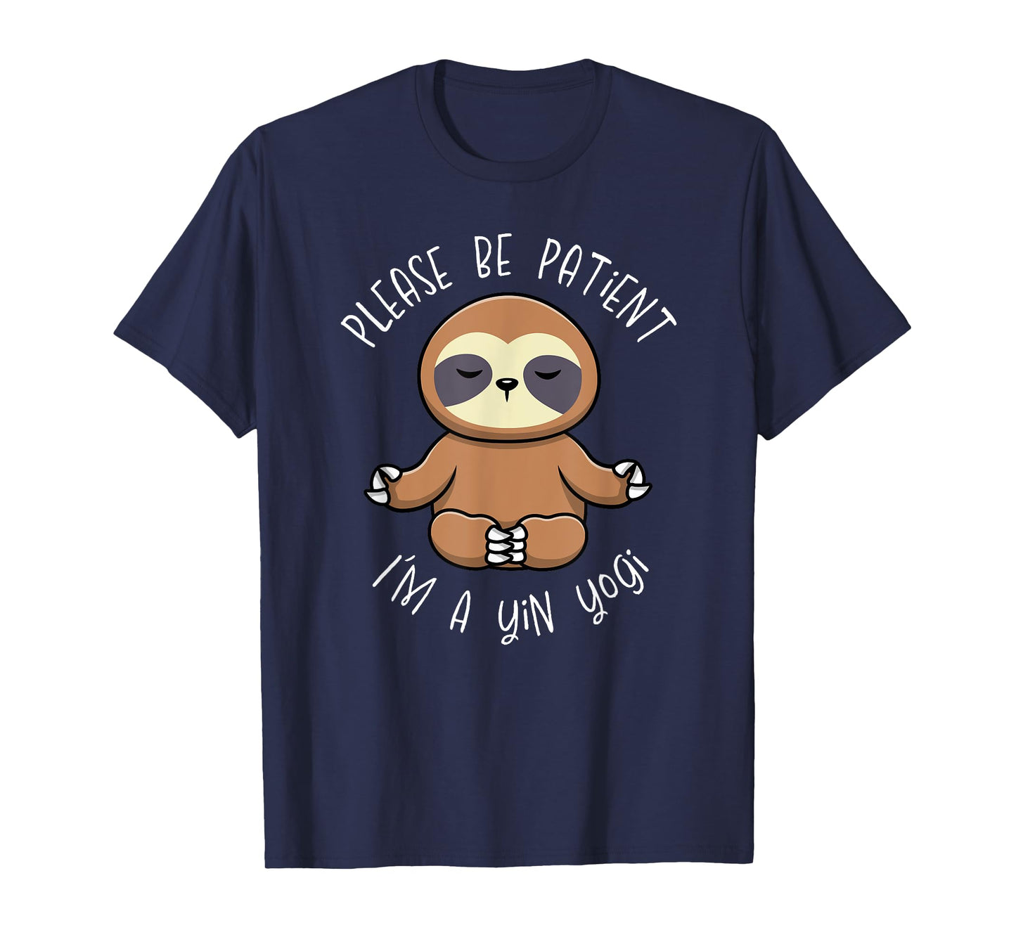 Cute Sloth Yin Yoga Design for Yogis T-Shirt