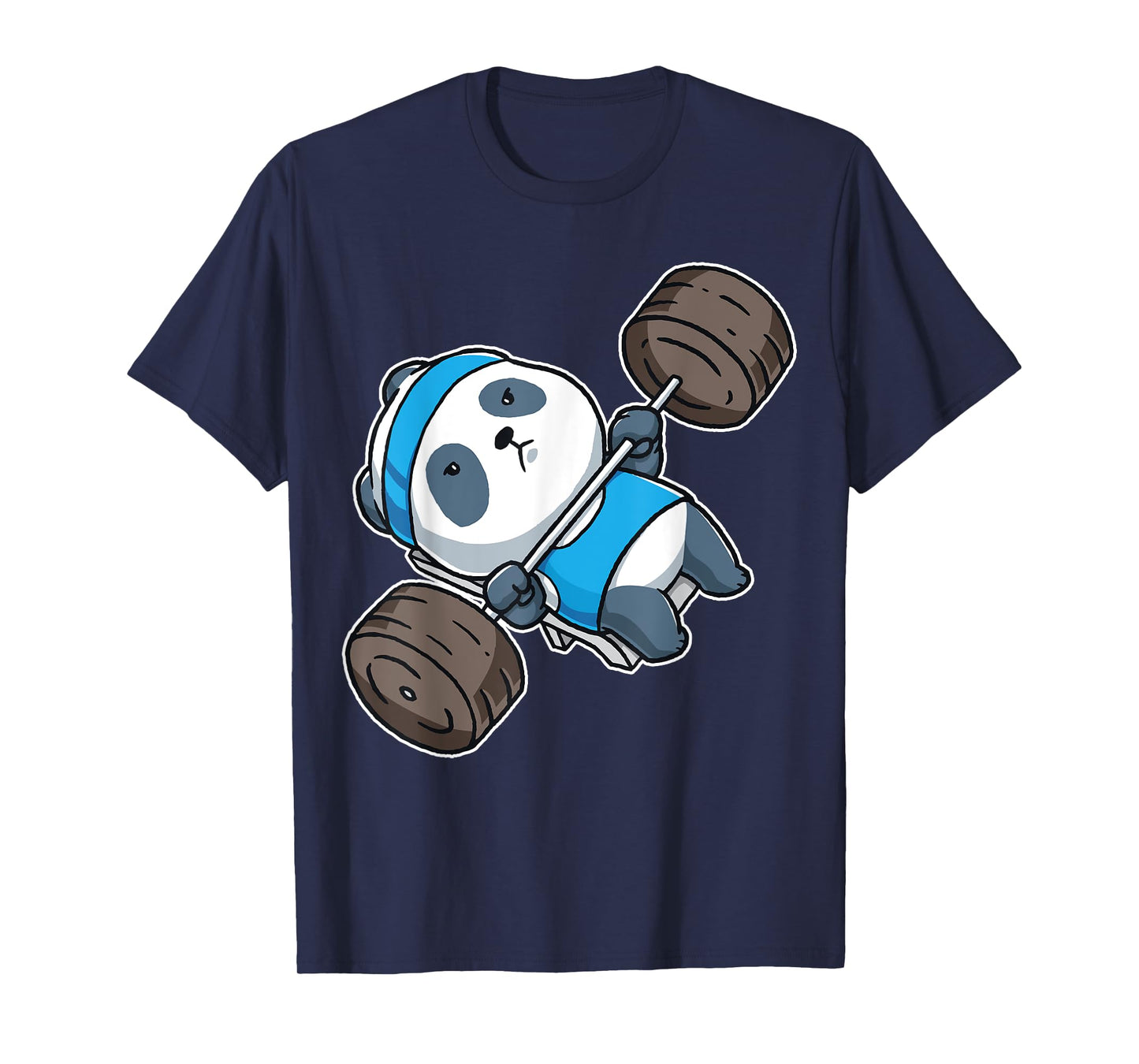 Panda Bear Gym Workout Training Bench Press Weight Lifting T-Shirt