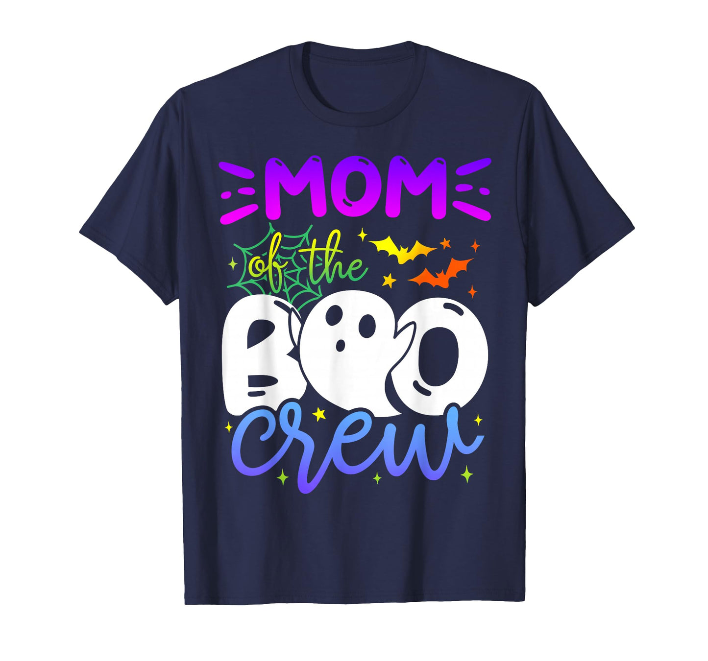 Mom of Boo Halloween Crew Costume Boo Ghost Lover Family T-Shirt