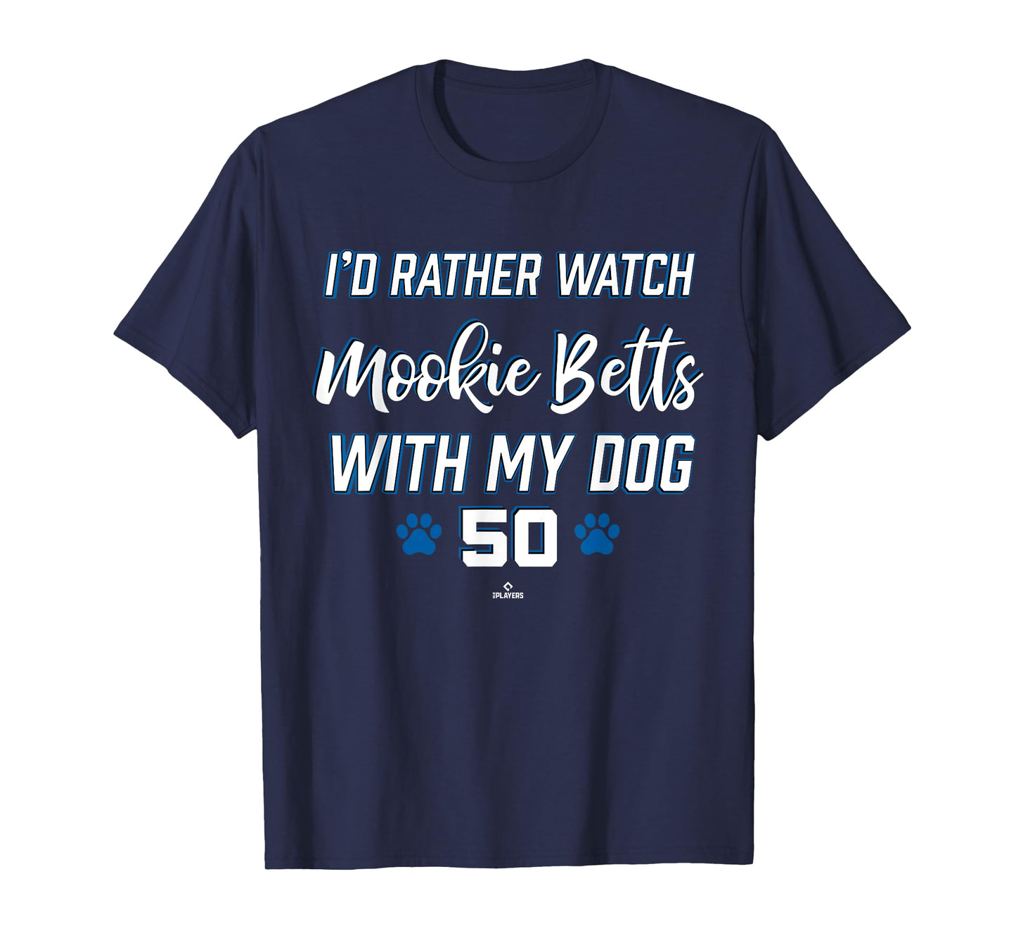 With My Dog Mookie Betts Los Angeles Baseball MLBPA T-Shirt
