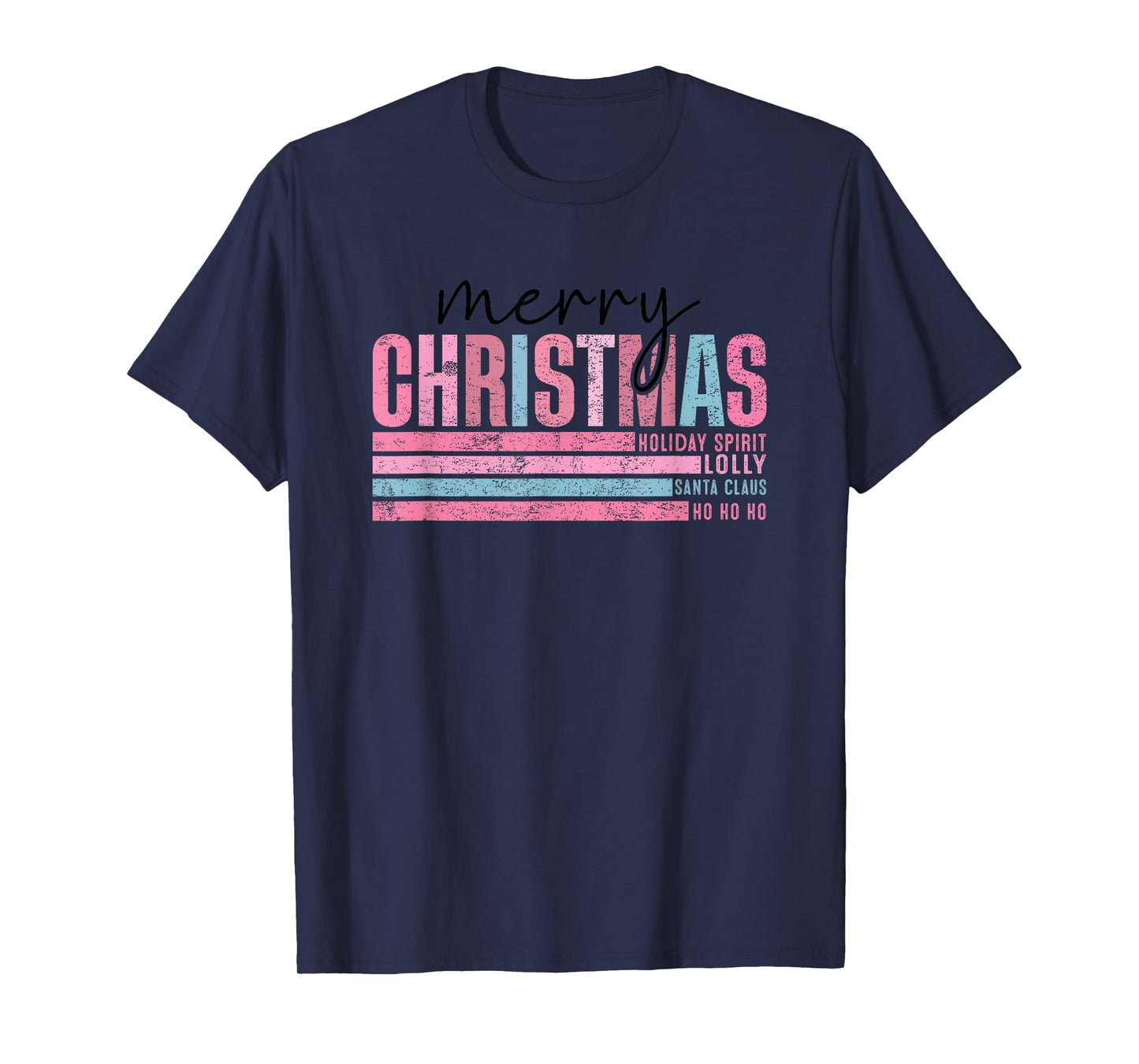 Christmas Holiday Spirit Lolly Santa Claus No Ho Ho T-Shirt