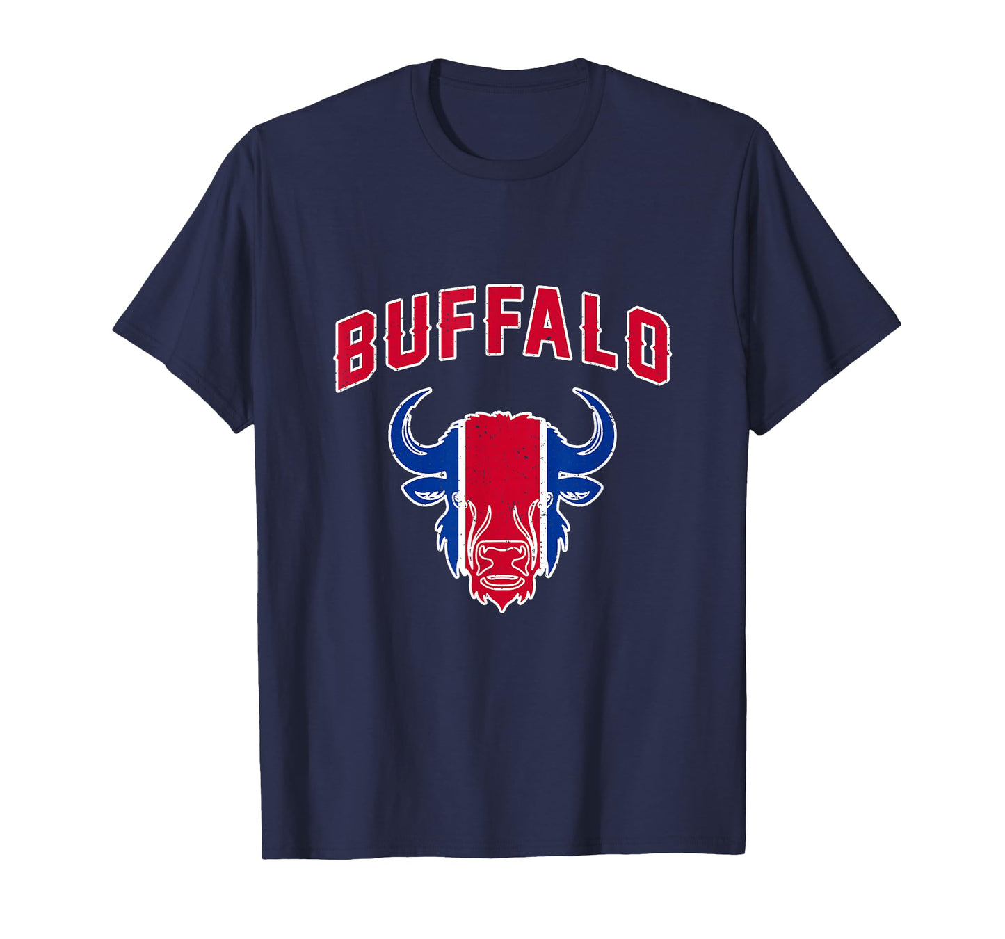Buffalo New York NY Bison Classic Athletic Sport Vintage T-Shirt
