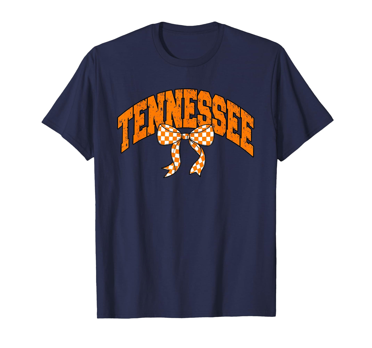Tennessee Coquette Checkered Bow Women Girls Kids T-Shirt