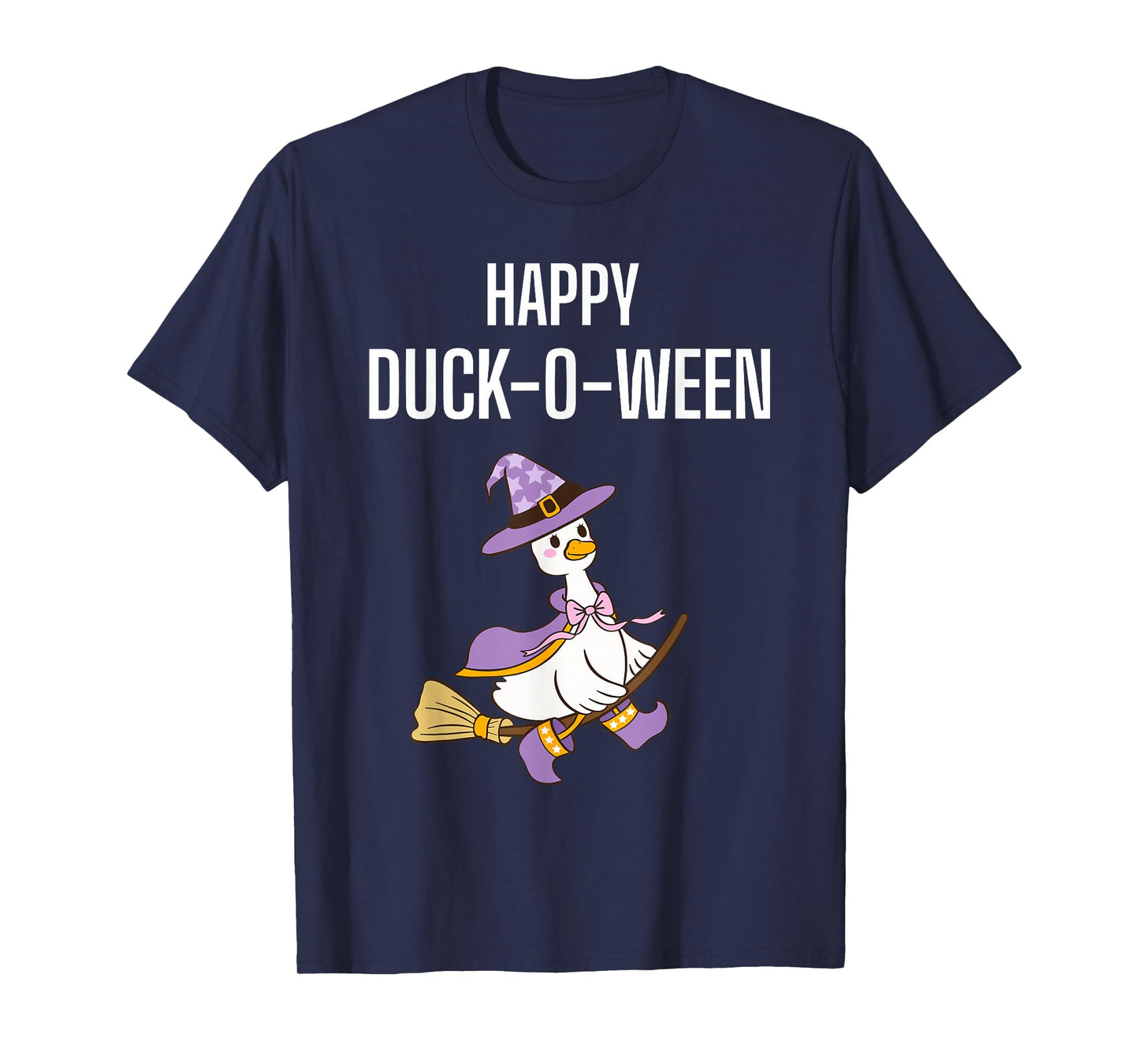 Funnny Duck Halloween Shirt – Duck-O-Ween Duck Witch T-Shirt