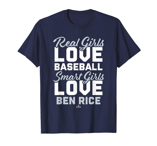 Smart Girls Love Ben Rice New York Baseball MLBPA T-Shirt