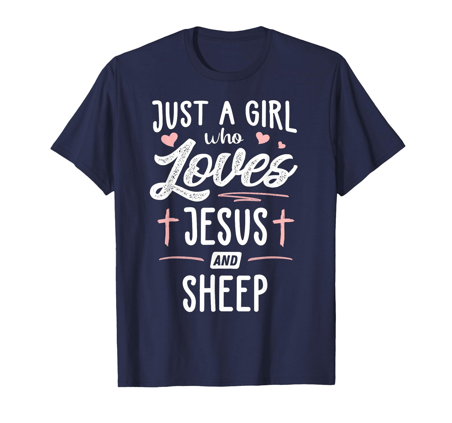 Just A Girl Who Loves Jesus And Sheep Gift Women T-Shirt