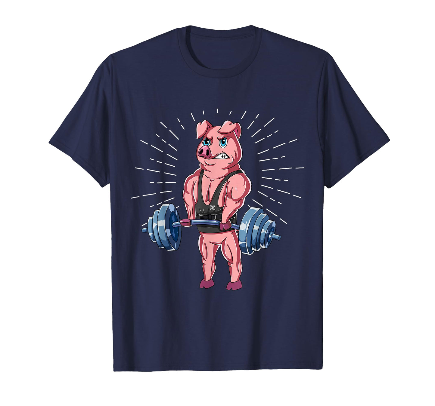 Pig Deadlift Fitness Gym Weightlifting T-Shirt