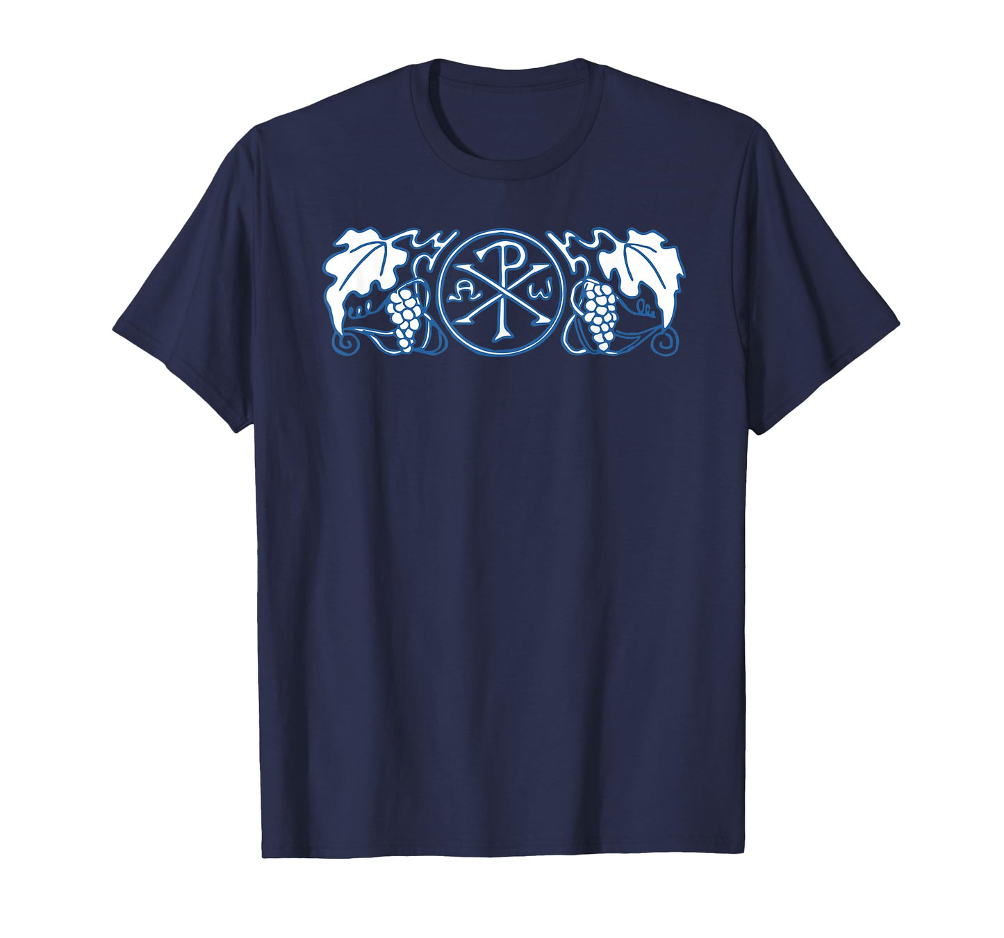 Chi-Rho Christogram Alpha and Omega Labarum Catholic Symbols T-Shirt