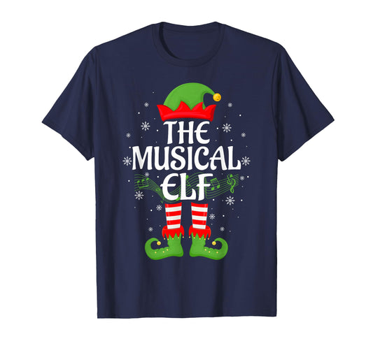 Elf Squad Xmas Matching Family Musical Elf Christmas T-Shirt