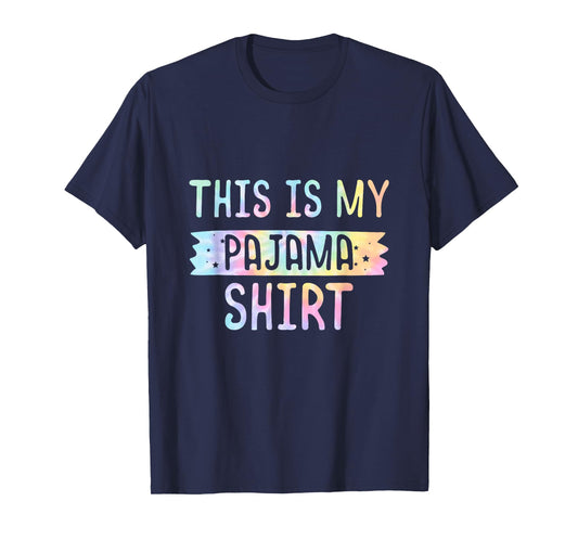 This Is My Pajama PJ Top Teen Boys Girls Bedtime Kid Tie Dye T-Shirt