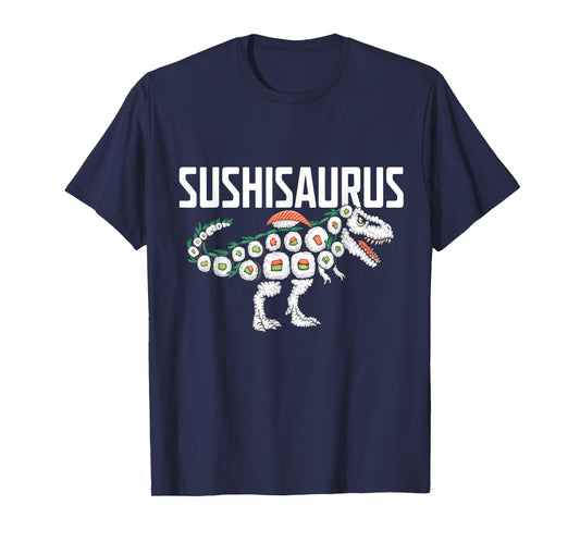 Sushi Dinosaur T-Rex Japanese Food Funny Sushi Roll T-Shirt