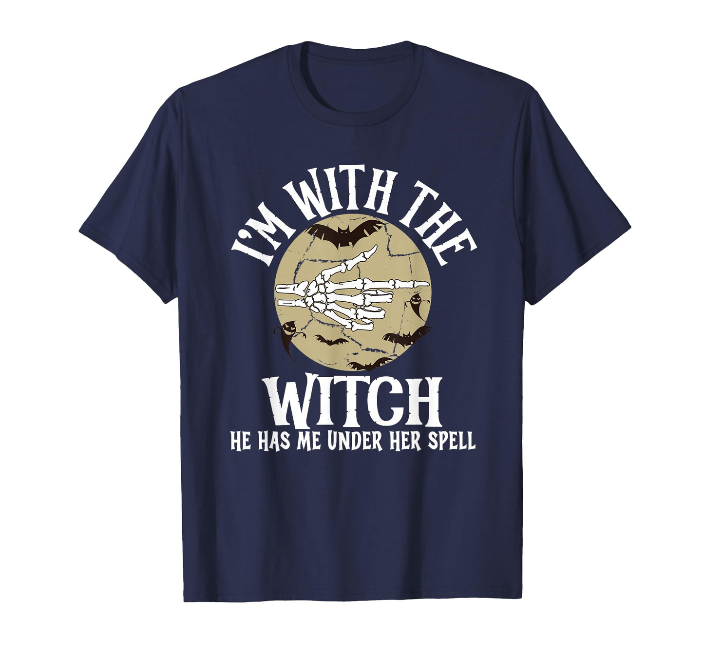 I'm with The Witch Funny Halloween Couple Costume Party T-Shirt