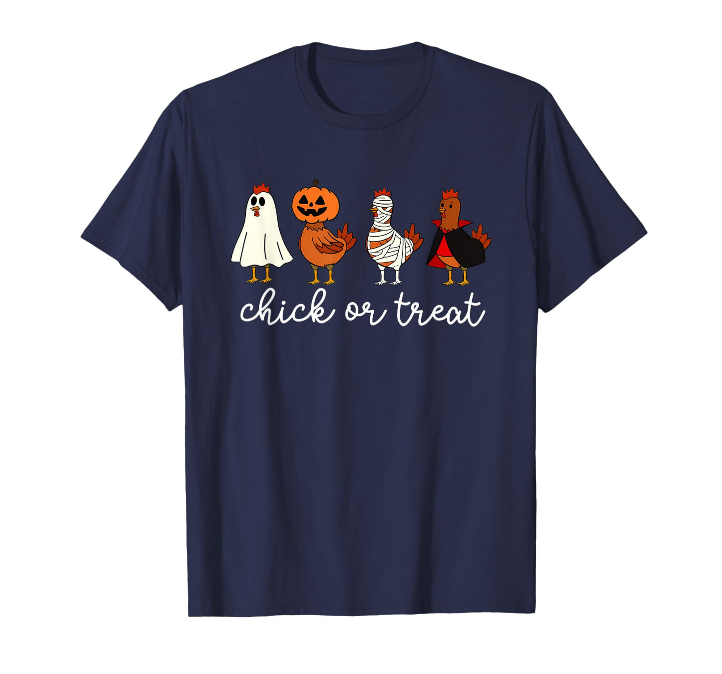 Chick Or Treat Halloween Witch Funny Spooky Chicken T-Shirt