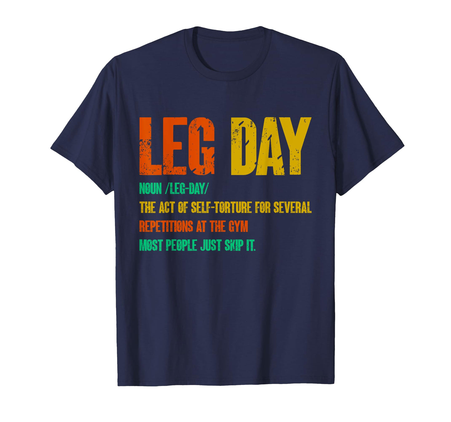 Leg Day Definition Gym Pump Oversized Gym Workout T-Shirt