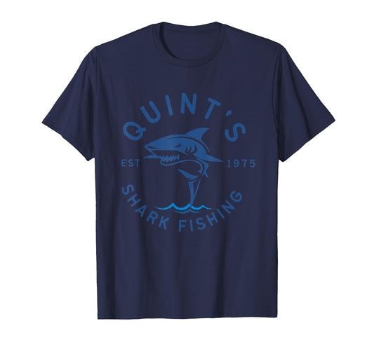 Vintage Quint's Shark Fishing 1975 Retro T-Shirt