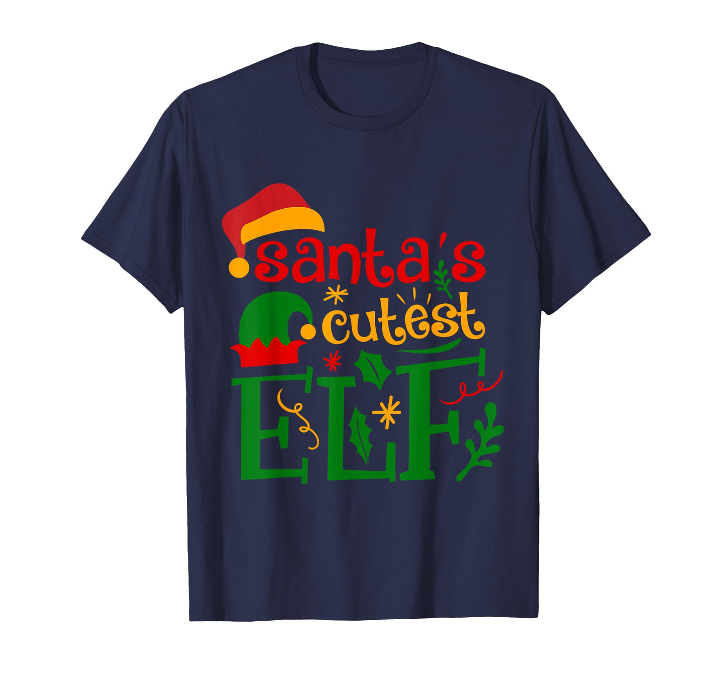 Santa's Cutest Elf Infant Pajamas Christmas Boy and Girl T-Shirt