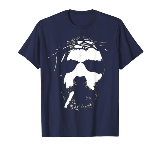 Vintage Jesus Smoking - Dark Style Art - God - Religion T-Shirt