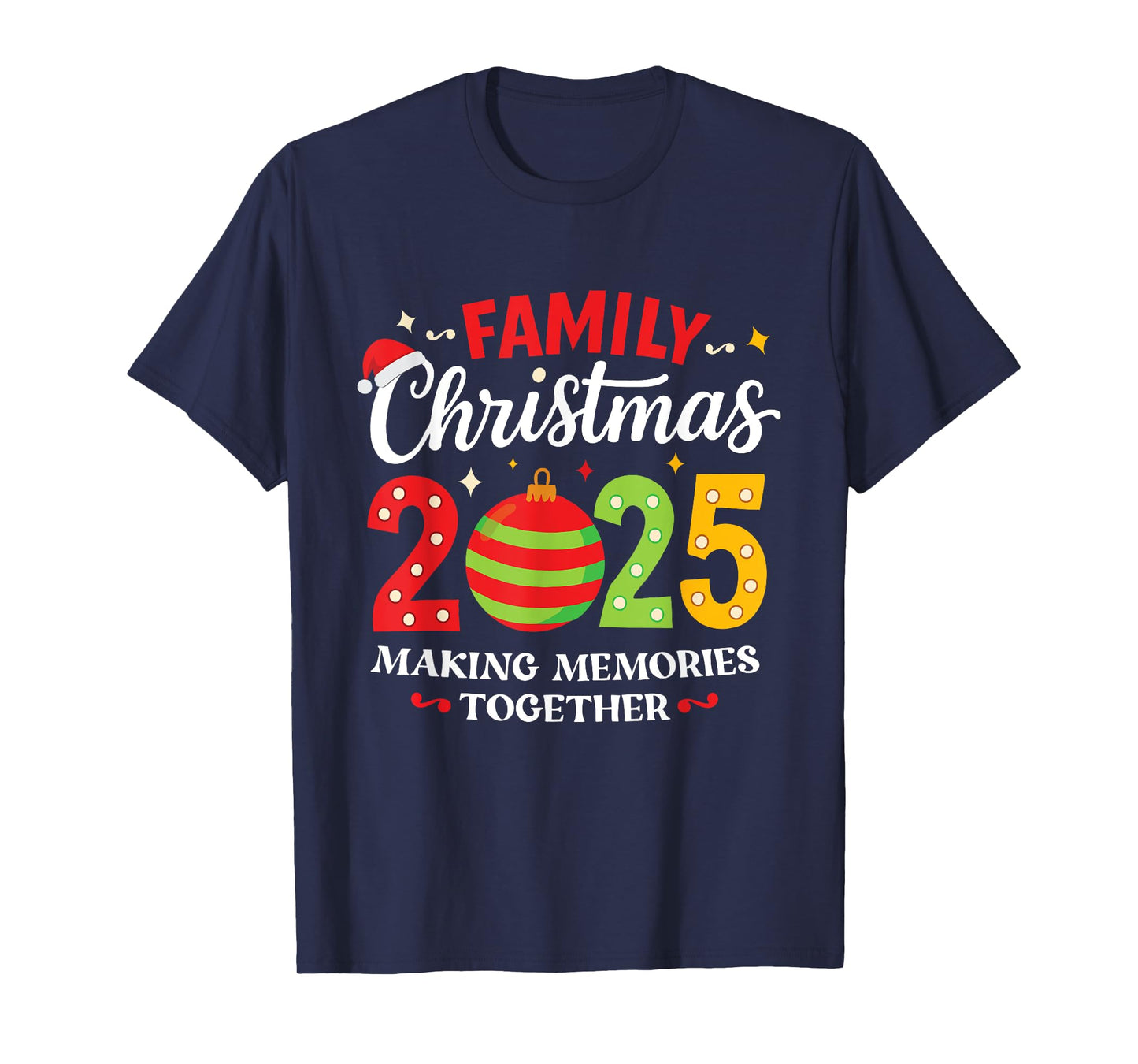 Family Christmas 2025 Group Matching Squad Funny Santa Elf T-Shirt