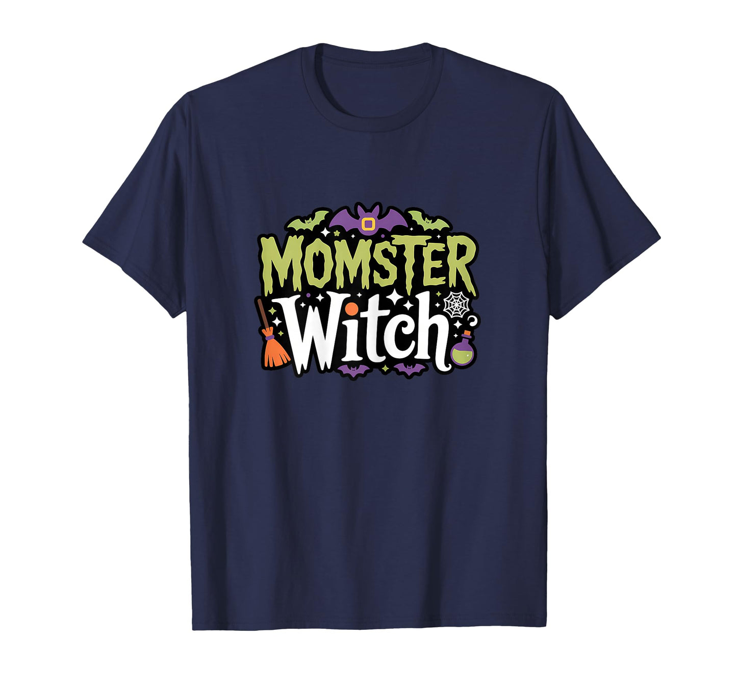 Momster Shirt for Women Halloween Momster Witch T-Shirt
