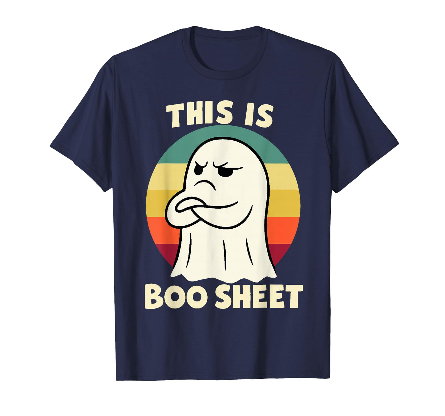 This is Boo Sheet Ghost Retro Halloween Costume Funny Humor T-Shirt