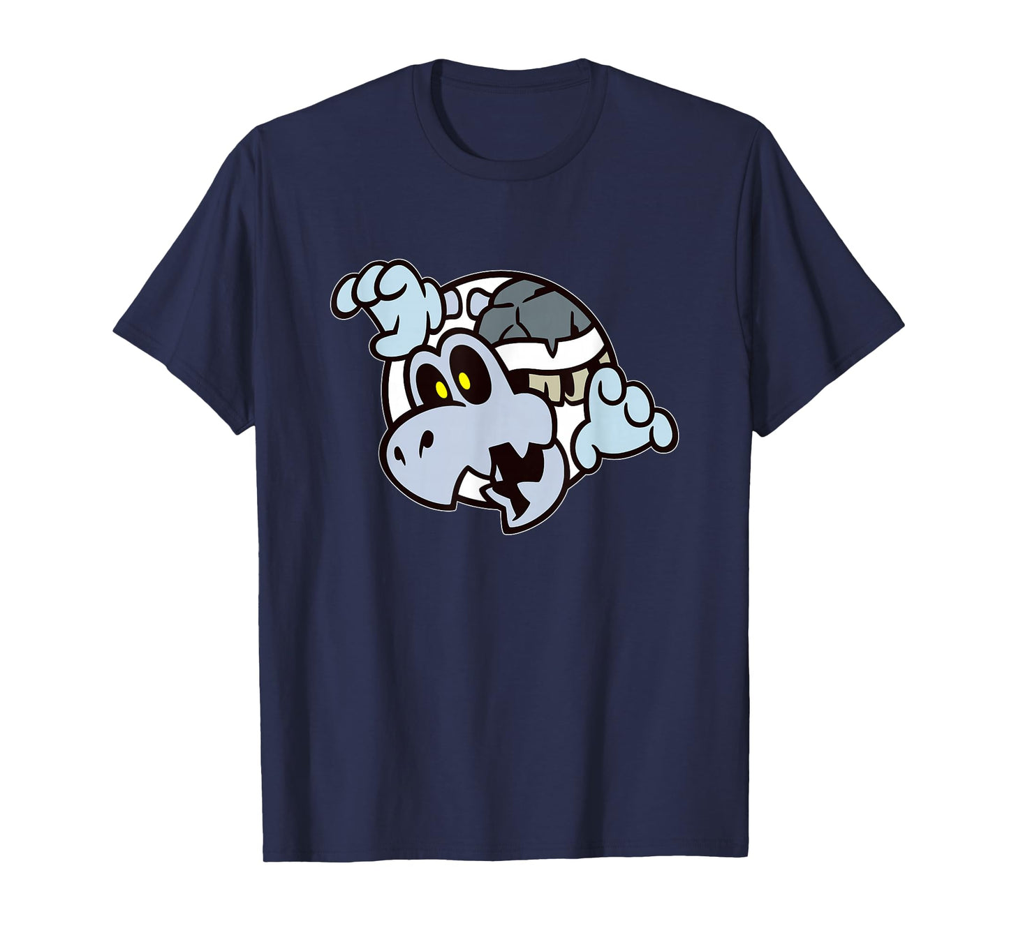 Super Mario Bros 3 Dry Bones Spooky Skeleton Front & Back T-Shirt