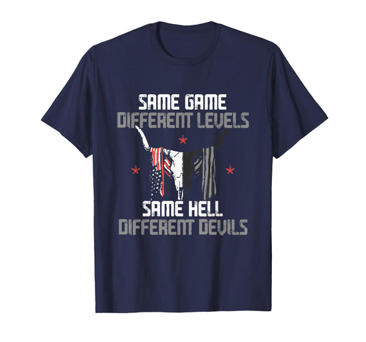 Same Game Different Levels Same Bright Devils T-Shirt