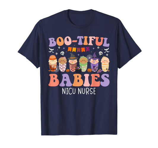 Bootiful Babies NICU Nurse Halloween NICU Nursing T-Shirt