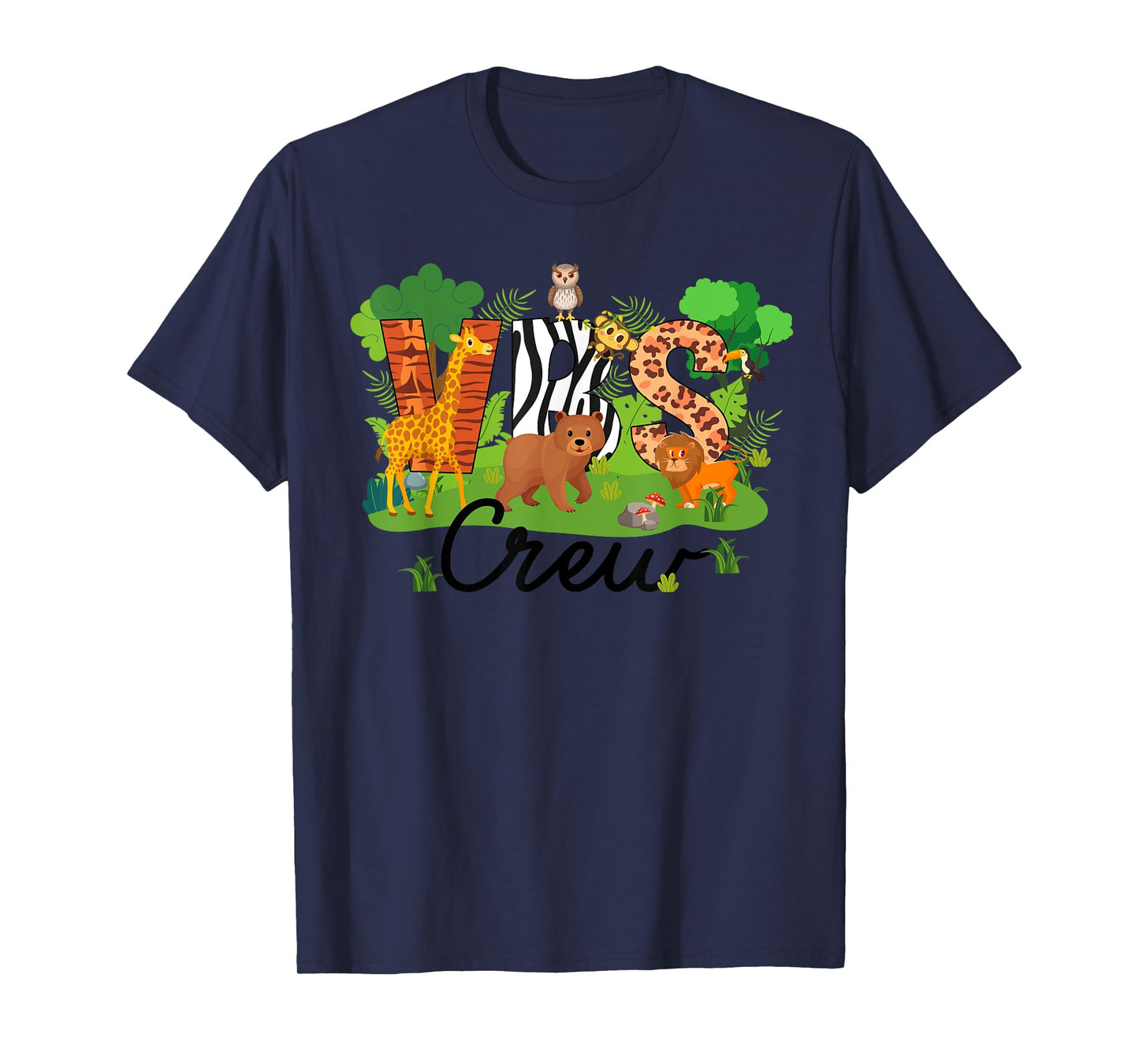 VBS Crew VBS 2025 Vacation Bible School Jungle Adventures T-Shirt
