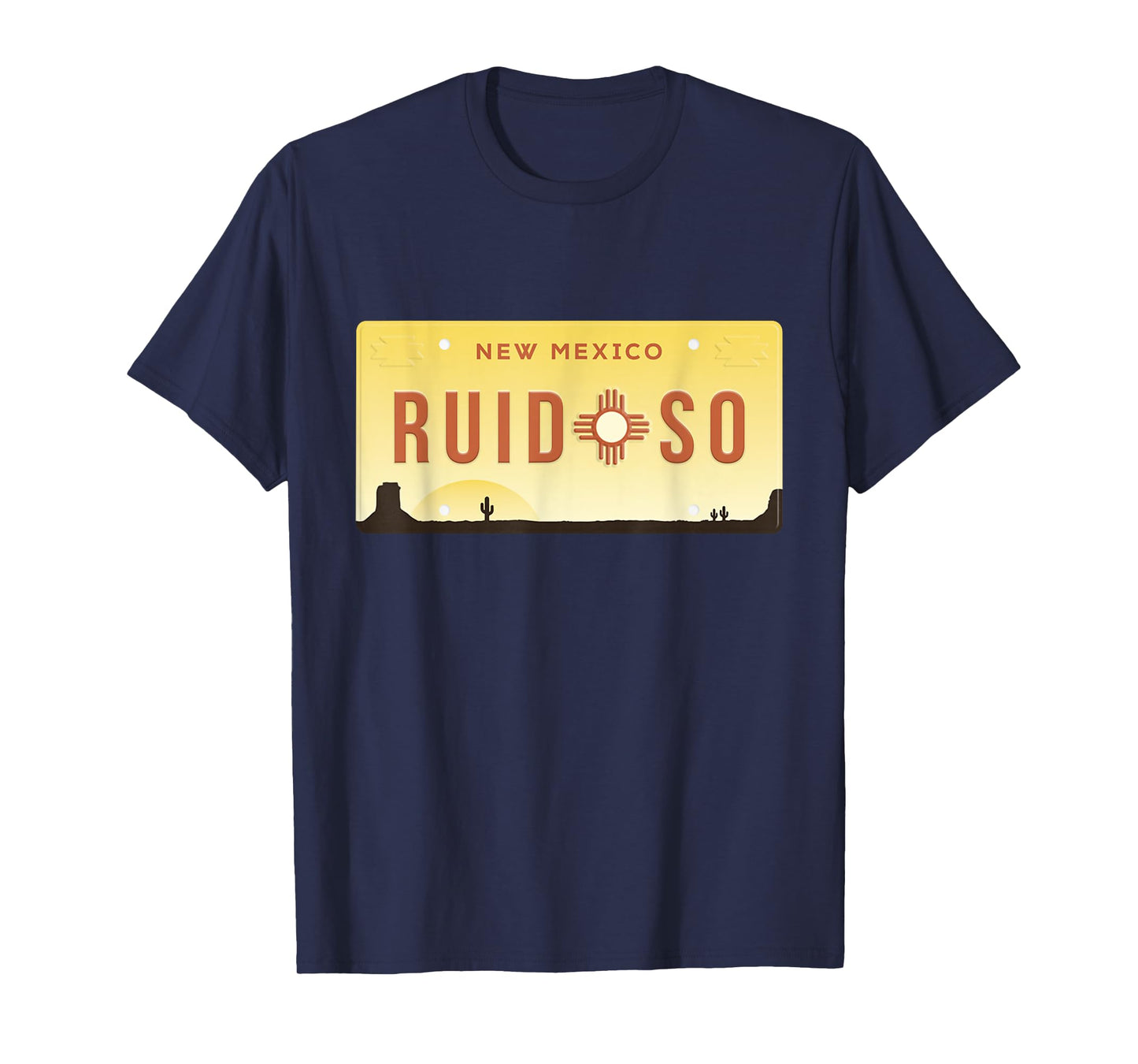 Vintage Ruidoso New Mexico Desert Landscape Zia Sun Symbol T-Shirt