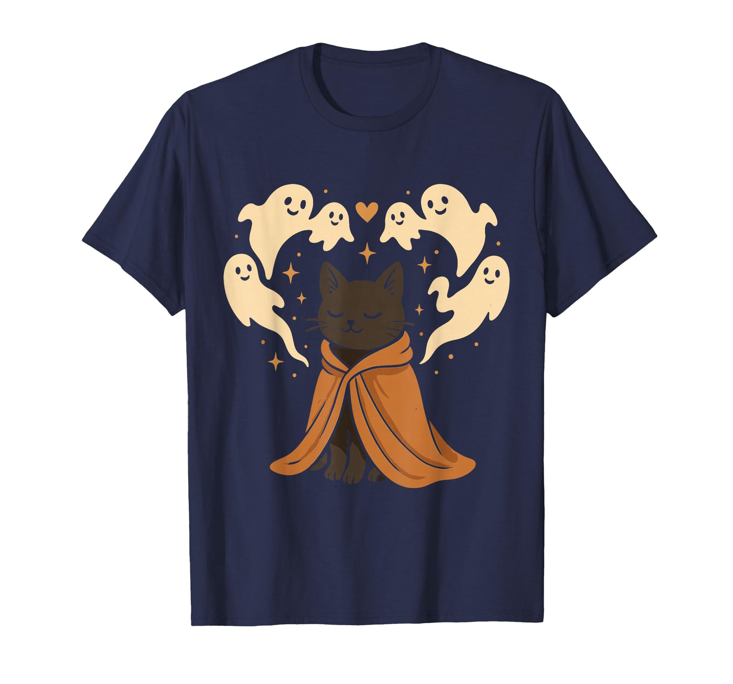 Cat Meme Spooky Cute Black Halloween T-Shirt