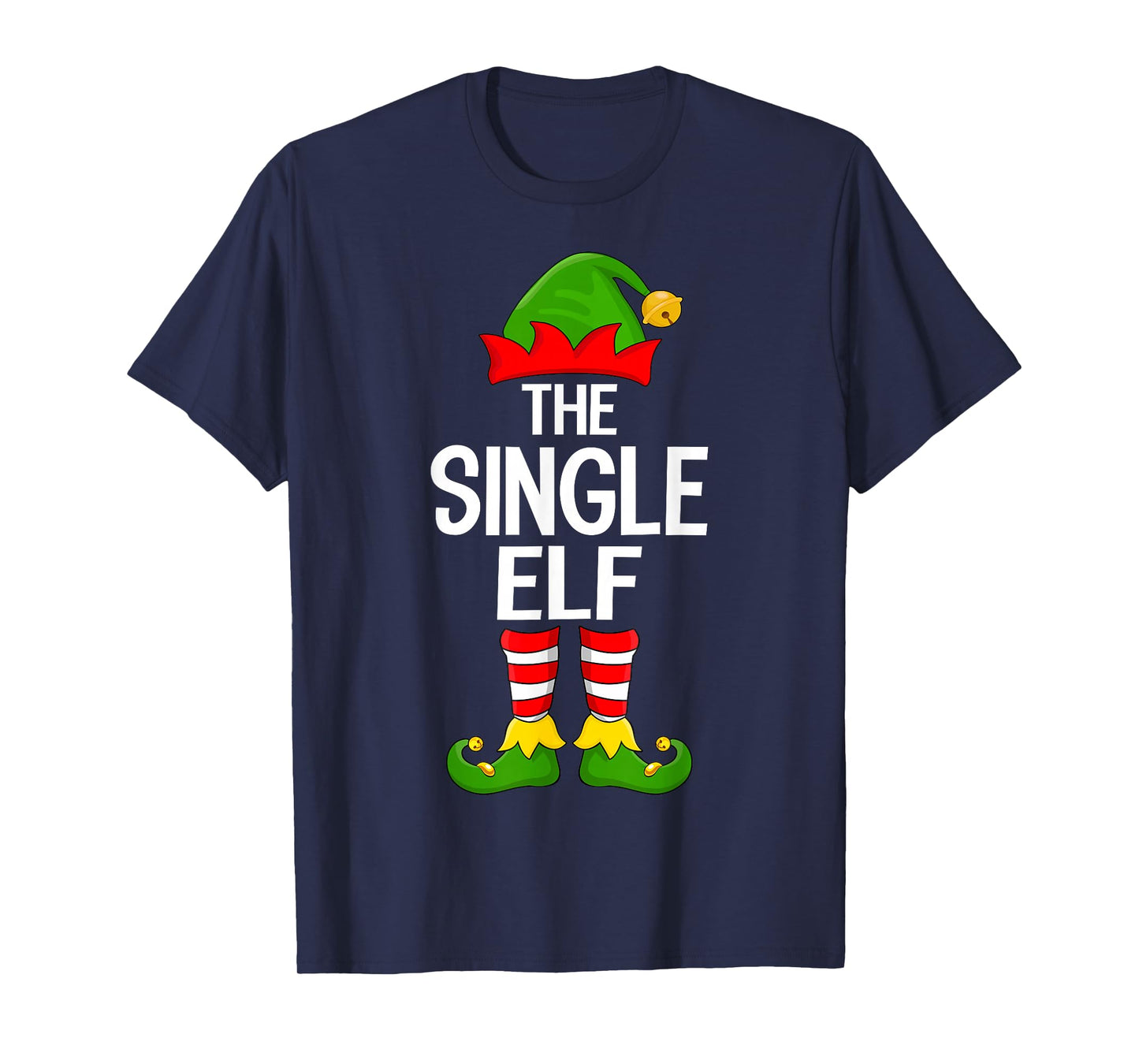Single Elf Xmas Matching Family Elf Squad Christmas T-Shirt
