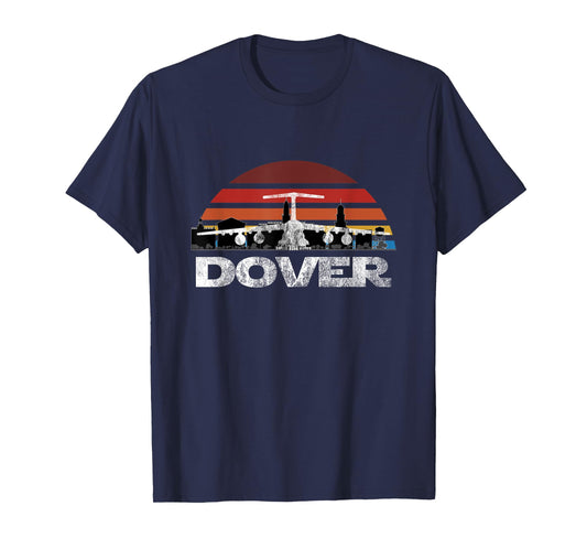 C-5 Galaxy Vintage Sunset Airlift Cargo Airplane T-Shirt