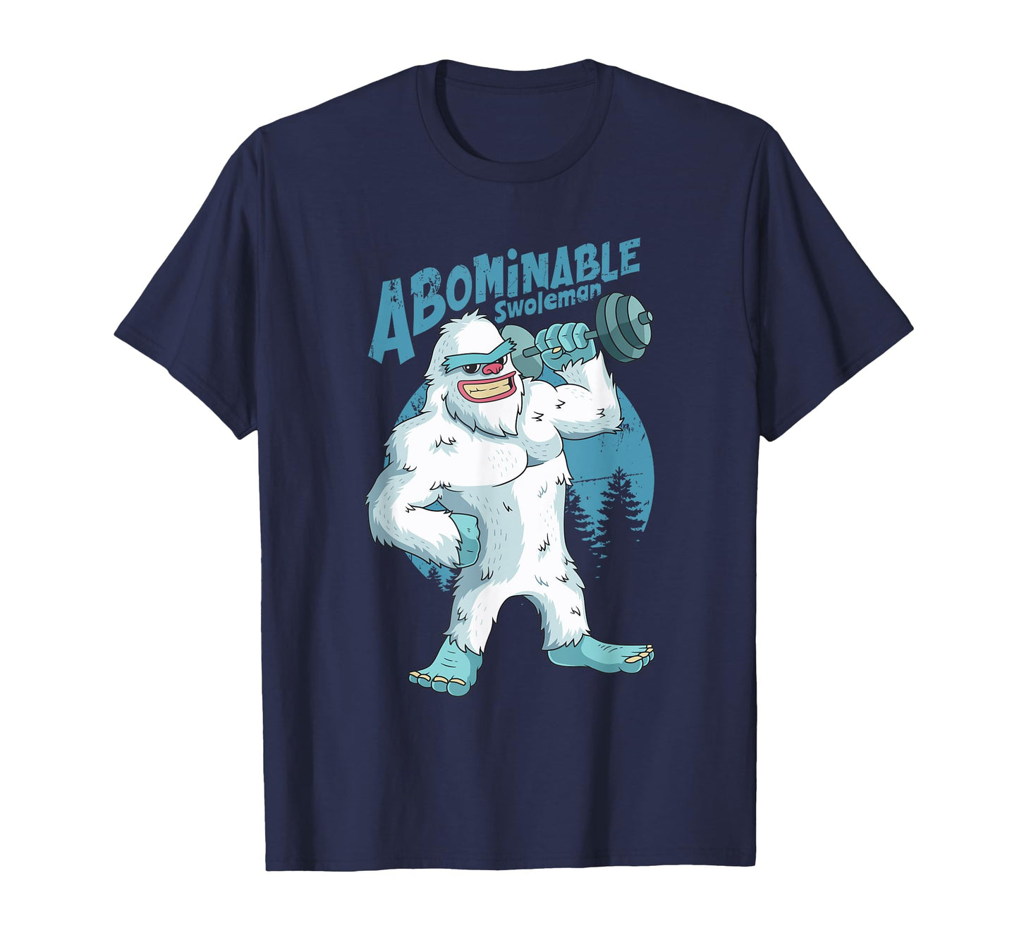 Yeti Abominable Swoleman Weightlifting Gym Fitness Training T-Shirt