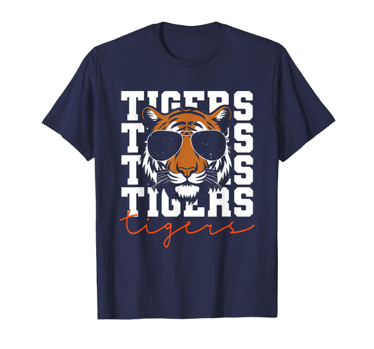 Vintage Tigers Inspirational Athletic Name Design Gift T-Shirt