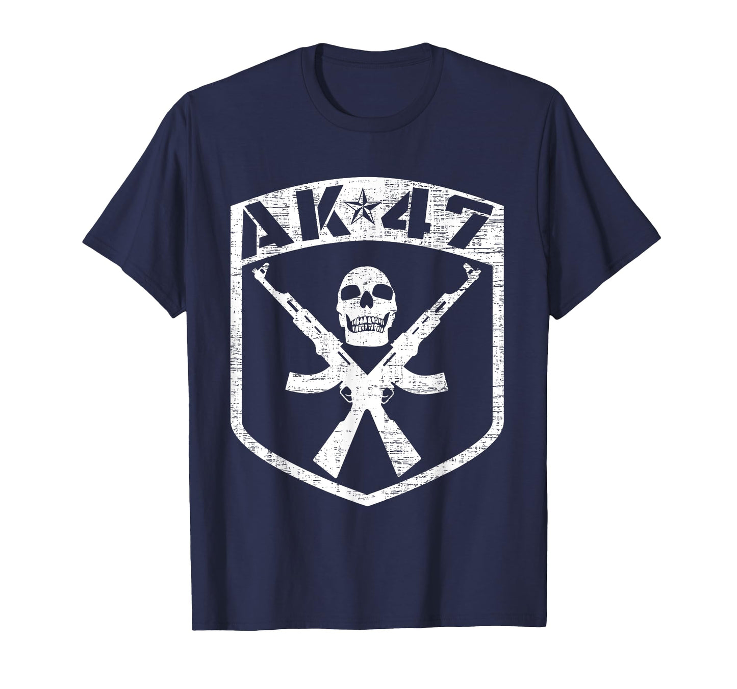 Kalashnikov Skull AK-47 Assualt Rifle Gun T-Shirt