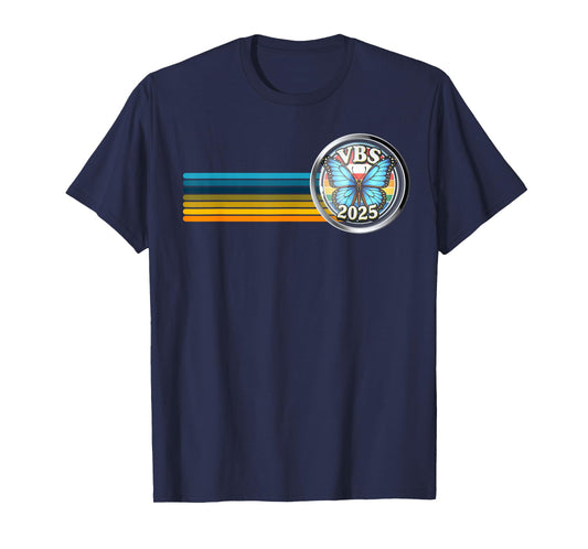 VBS 2025 Magnified Vacation Bible School Butterfly VBS Team T-Shirt