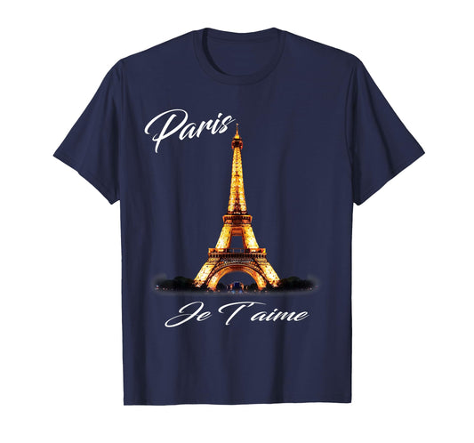 Eiffel Tower Paris Shirt Vintage I Love Paris France Women T-Shirt