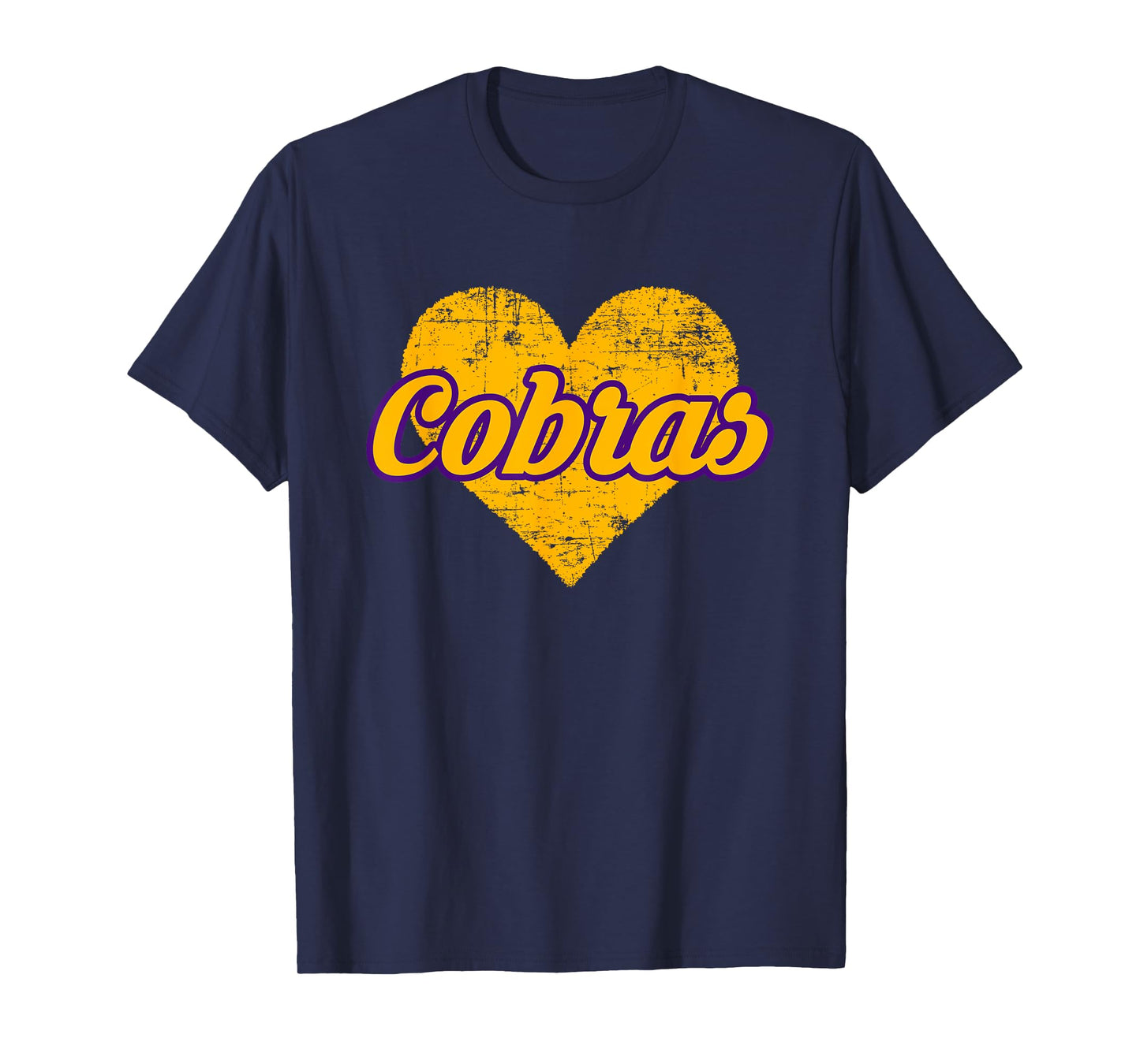 Fountain Lake Cobras Over Heart T-Shirt