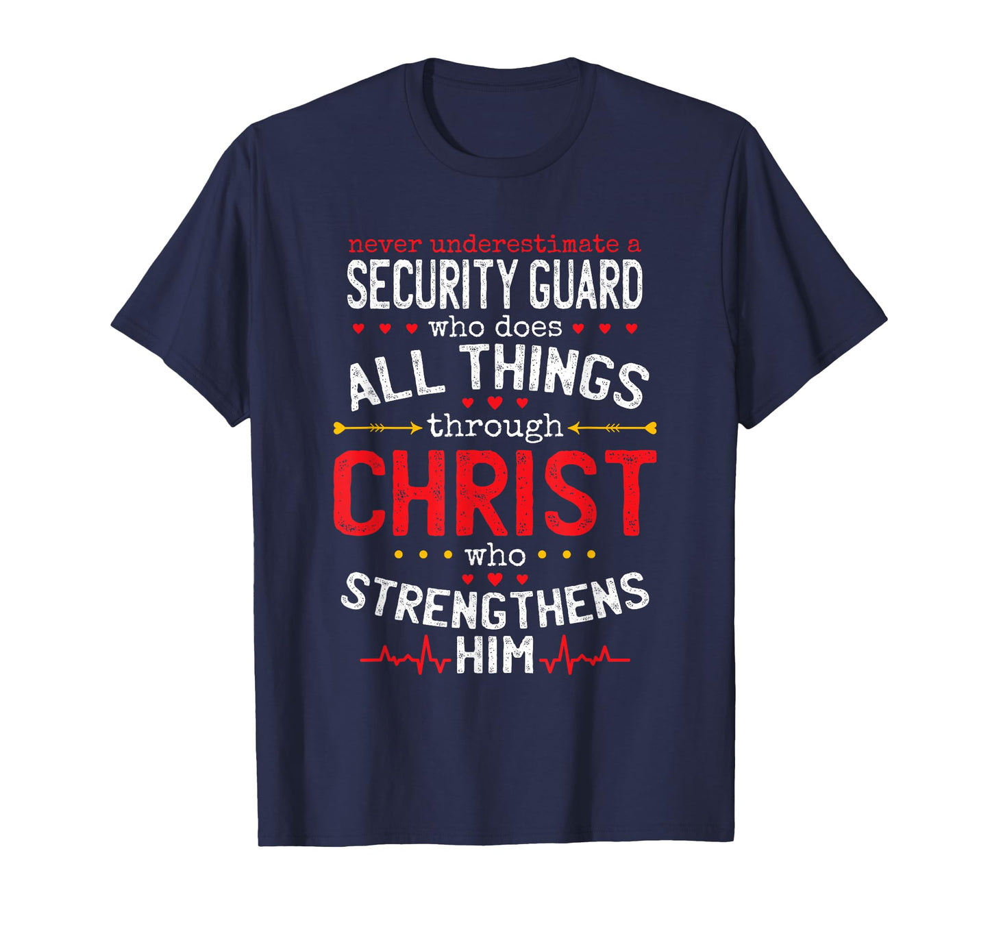 Christian Security Guard And Christianity Security Officer T-Shirt