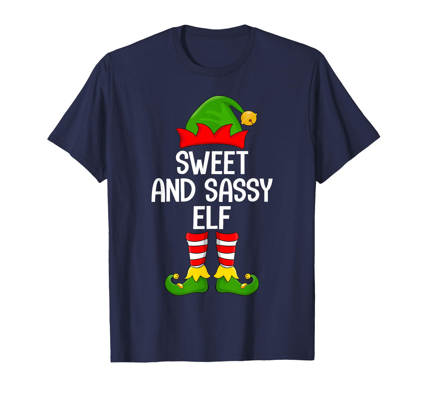 Sweet Sassy Elf Xmas Family Matching Elf Squad Christmas T-Shirt