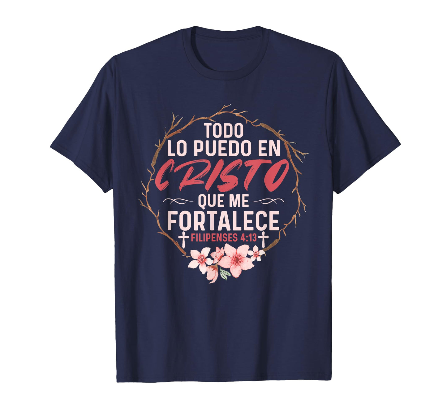 Camisetas Cristianas En Espanol Frase Biblia Filipenses 14:3 T-Shirt
