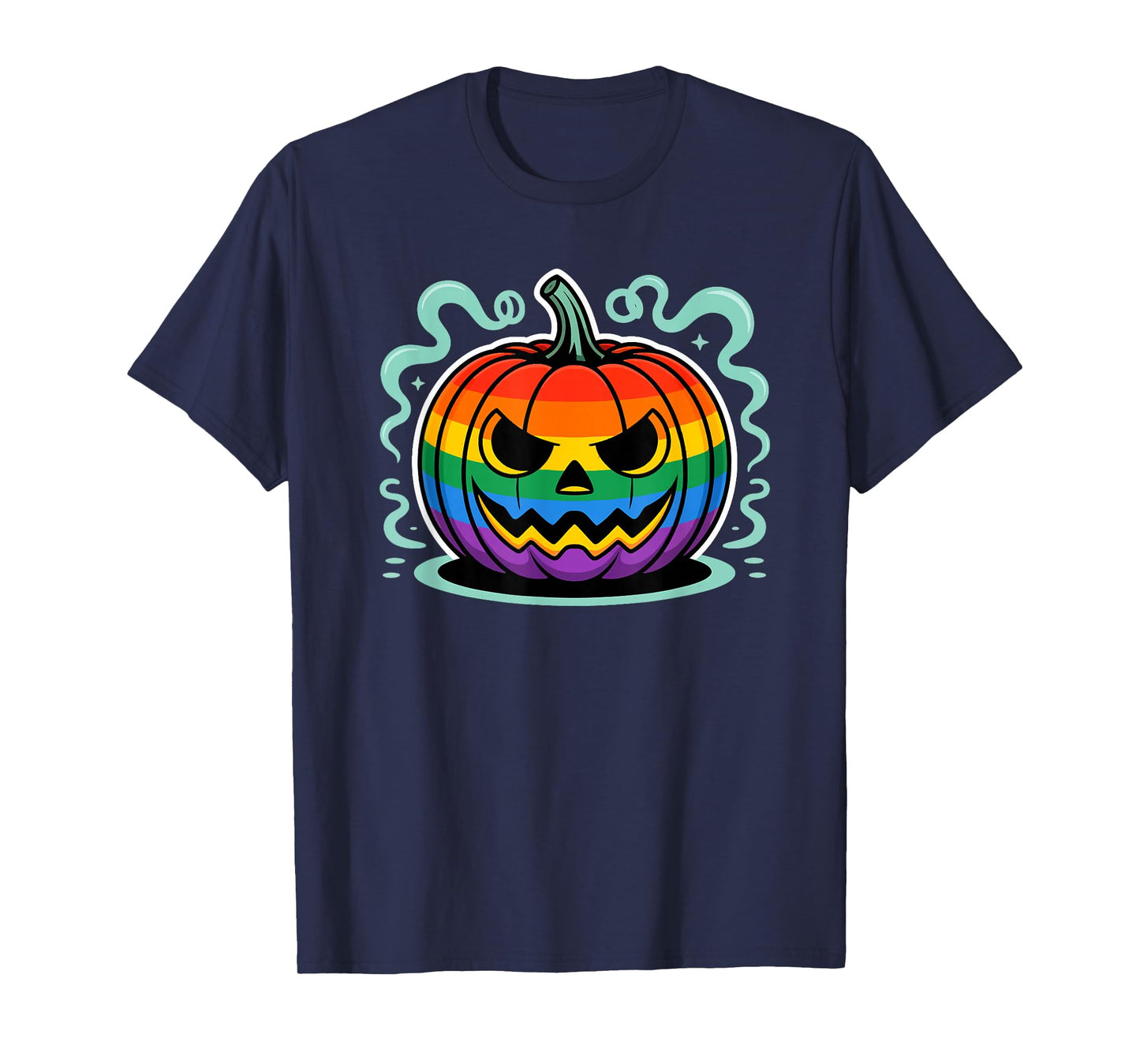 Rainbow Witch Hat LGBTQ Halloween T-Shirt